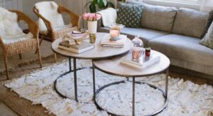 Compact furniture ideas for apartments often include a compact nesting table because it offers flexibility without consuming permanent floor space.