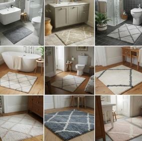 Fresh towels and clean mats improve bathroom decor ideas without renovation