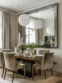 mirror placement in narrow rooms that act as a visual enhancer