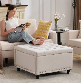 Compact furniture ideas for apartments like ottomans that double as storage and seating
