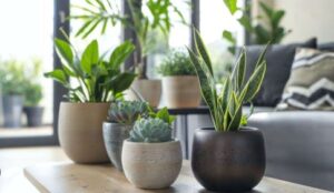 Plants in an eco friendly home gives life