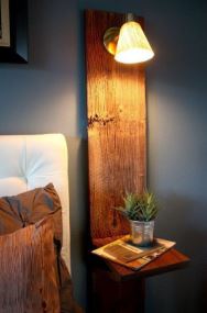 Wall mounted night stands for apartments