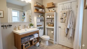 Bathroom storage solutions for tiny bathrooms