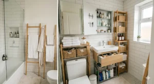 Space saving bathroom organization tips