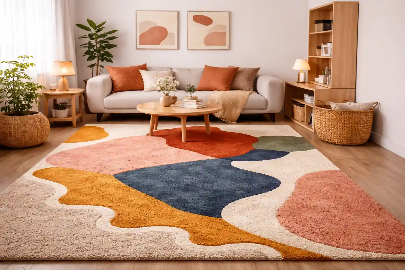 Statement rugs for small spaces to suit modern renters
