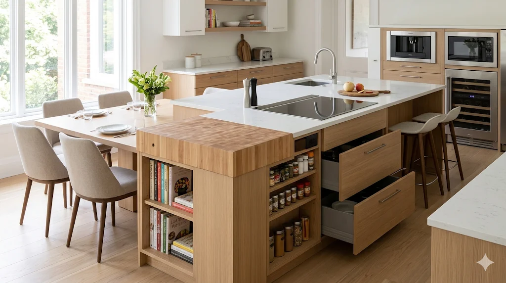 multi purpose kitchen islands for compact homes