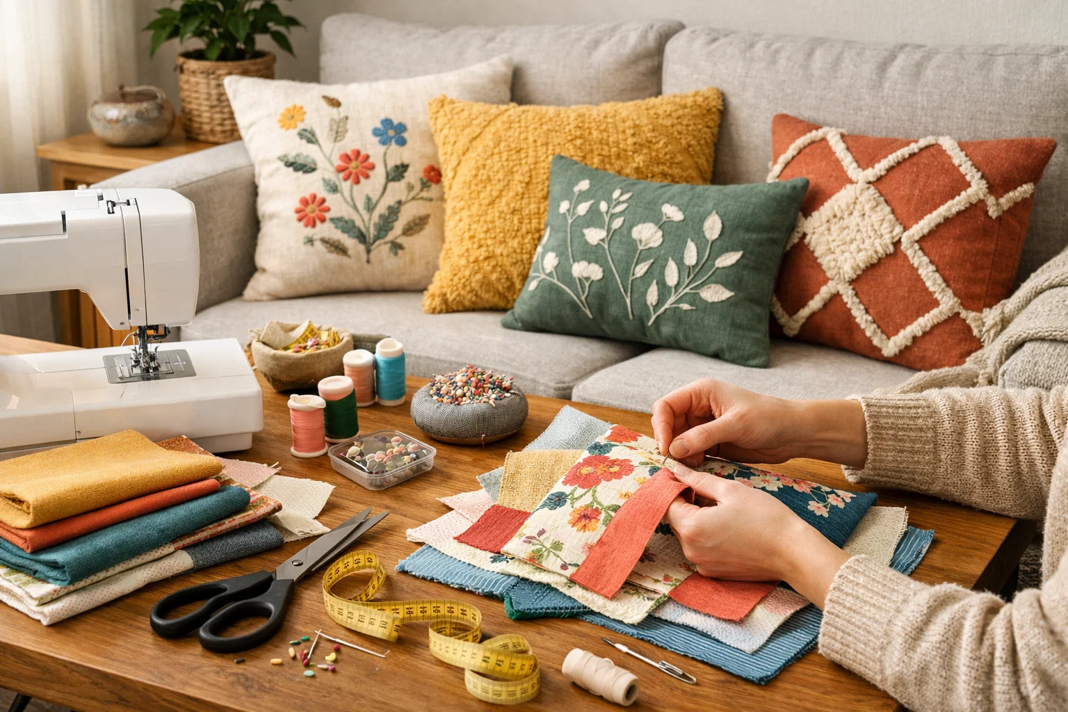 DIY decorative pillows for home