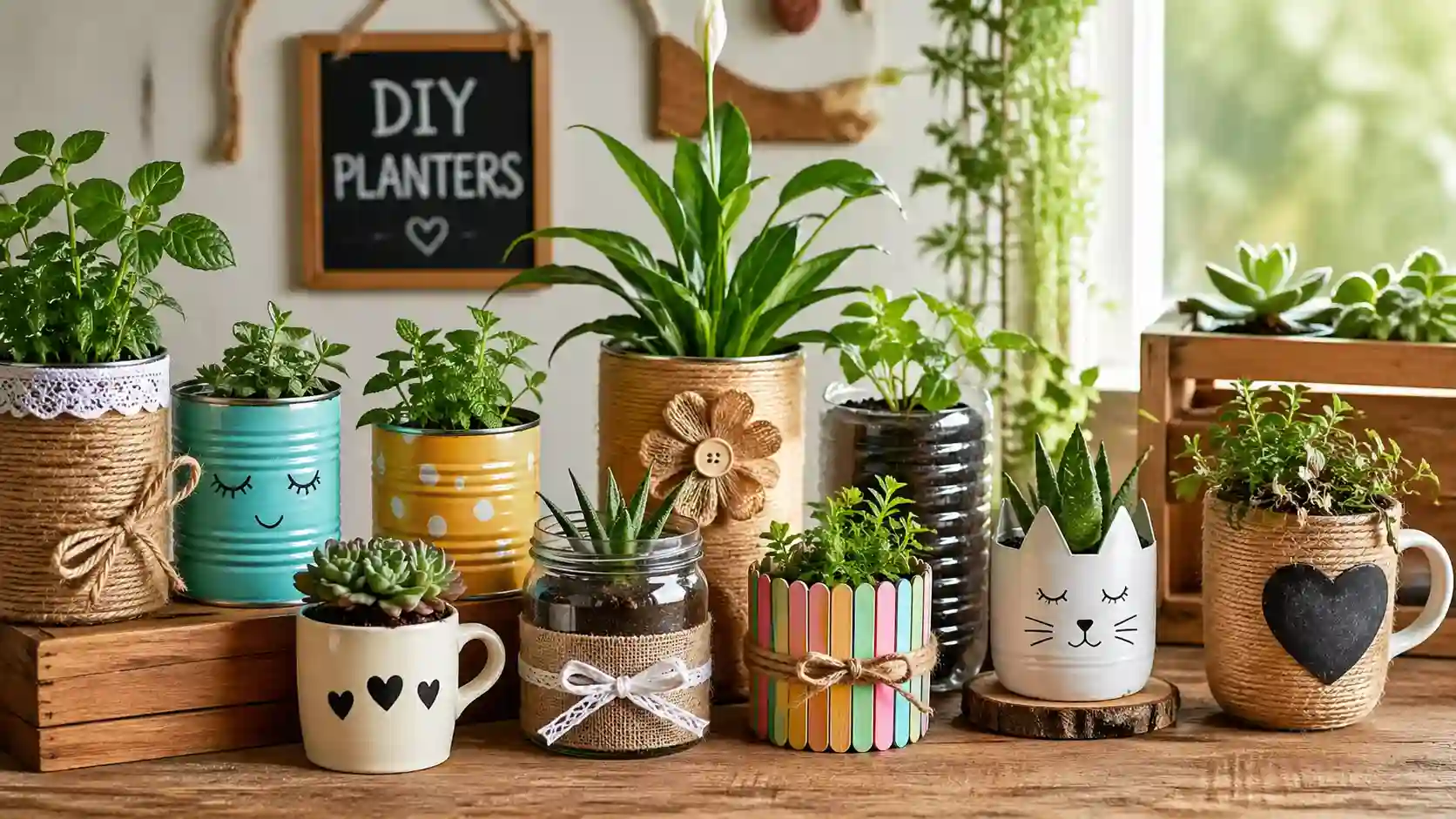 DIY planters for a sustainable home