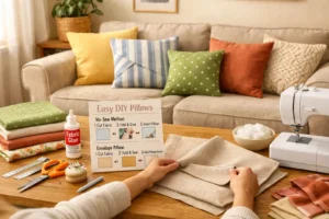 easy DIY throw pillows for home