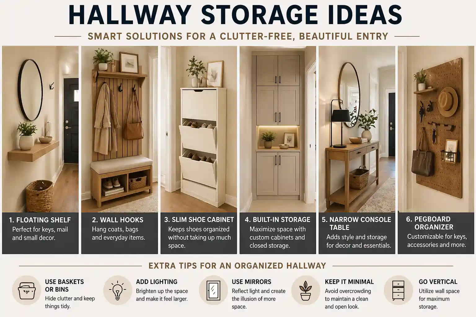 hallway storage ideas