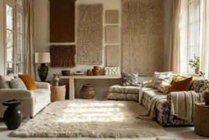 layering textures in interior design