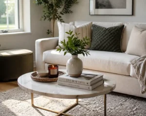 small living room coffee table decor ideas